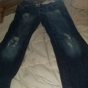 Hydraulic distressed Jean's like new size 7/8 junior misses
